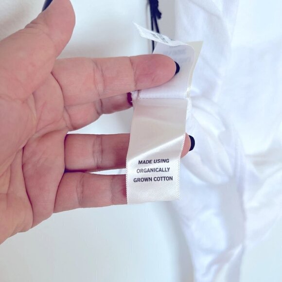 Nwt- Agolde, Women’s Irina Thong Bodysuit in White. Size Xl. - Picture 9 of 11